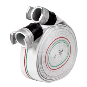 Tuyau d’incendie polyester avec revêtement intérieur en caoutchouc